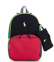 Polo Ralph Lauren Kids Oxford Backpack, Lunchbox, and Pencil Bag Set