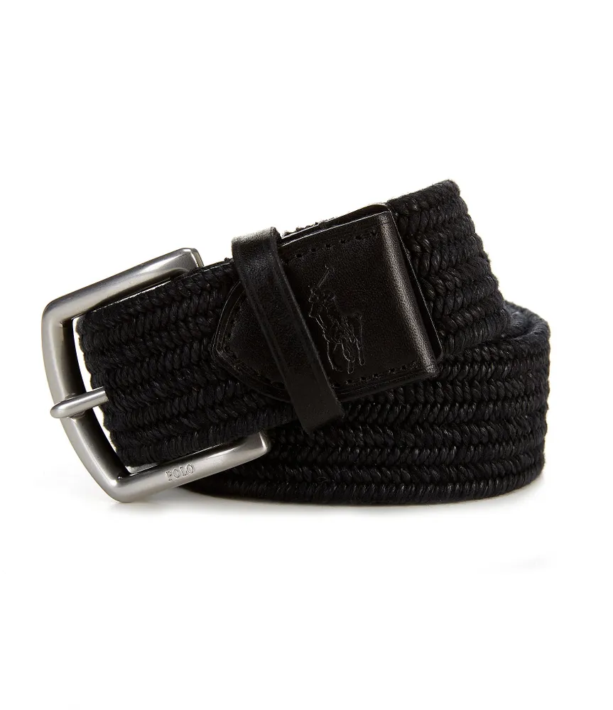 Polo Ralph Lauren Leather Trim Braided Belt