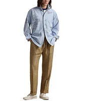 Polo Ralph Lauren Linen Cotton Long Sleeve Woven Shirt