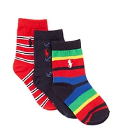 Polo Ralph Lauren Little Boys 2T-11 American Prep 3-Pack Socks