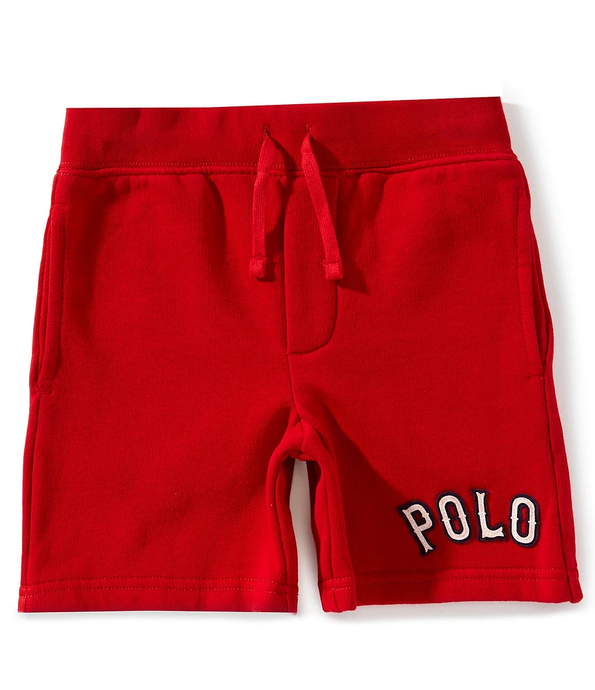 Polo Ralph Lauren Little Boys 2T-7 Baseball-Inspired-Appliqued Fleece Shorts