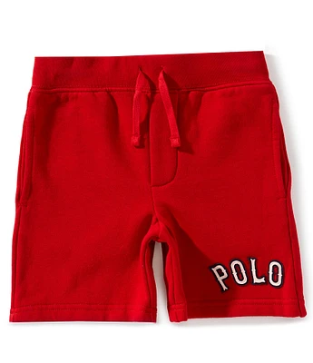 Polo Ralph Lauren Little Boys 2T-7 Baseball-Inspired-Appliqued Fleece Shorts