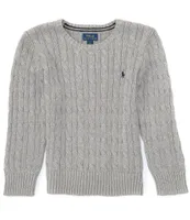 Polo Ralph Lauren Little Boys 2T-7 Long Sleeve Cable Cotton-Knit Sweater