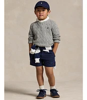 Polo Ralph Lauren Little Boys 2T-7 Long Sleeve Cable Cotton-Knit Sweater