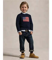 Polo Ralph Lauren Little Boys 2T-7 Hampton Straight Stretch Jeans