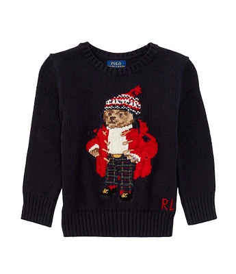 Polo Ralph Lauren Little Boys 2T-7 Holiday Polo Bear Sweater