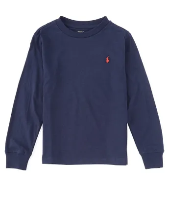 Polo Ralph Lauren Little Boys 2T-7 Jersey Crew Neck Long Sleeve T-Shirt