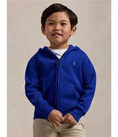 Polo Ralph Lauren Little Boys 2T-7 Long Sleeve Fleece Full-Zip Hoodie