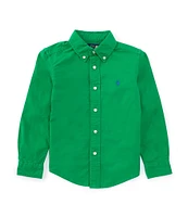 Polo Ralph Lauren Little Boys 2T-7 Long Sleeve Garment-Dyed Oxford Shirt