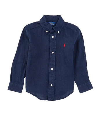 Polo Ralph Lauren Little Boys 2T-7 Long Sleeve Linen Shirt