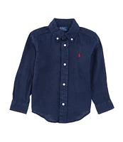 Polo Ralph Lauren Little Boys 2T-7 Long Sleeve Linen Shirt