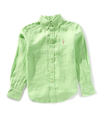 Polo Ralph Lauren Little Boys 2T-7 Long Sleeve Linen Shirt