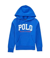 Polo Ralph Lauren Little Boys 2T-7 Long Sleeve Logo Graphic Fleece Hoodie