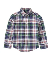 Polo Ralph Lauren Little Boys Long-Sleeve Madras Plaid Woven Shirt