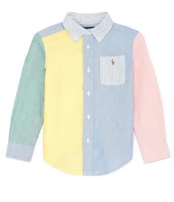 Polo Ralph Lauren Little Boys 2T-7 Long Sleeve Oxford Fun Shirt