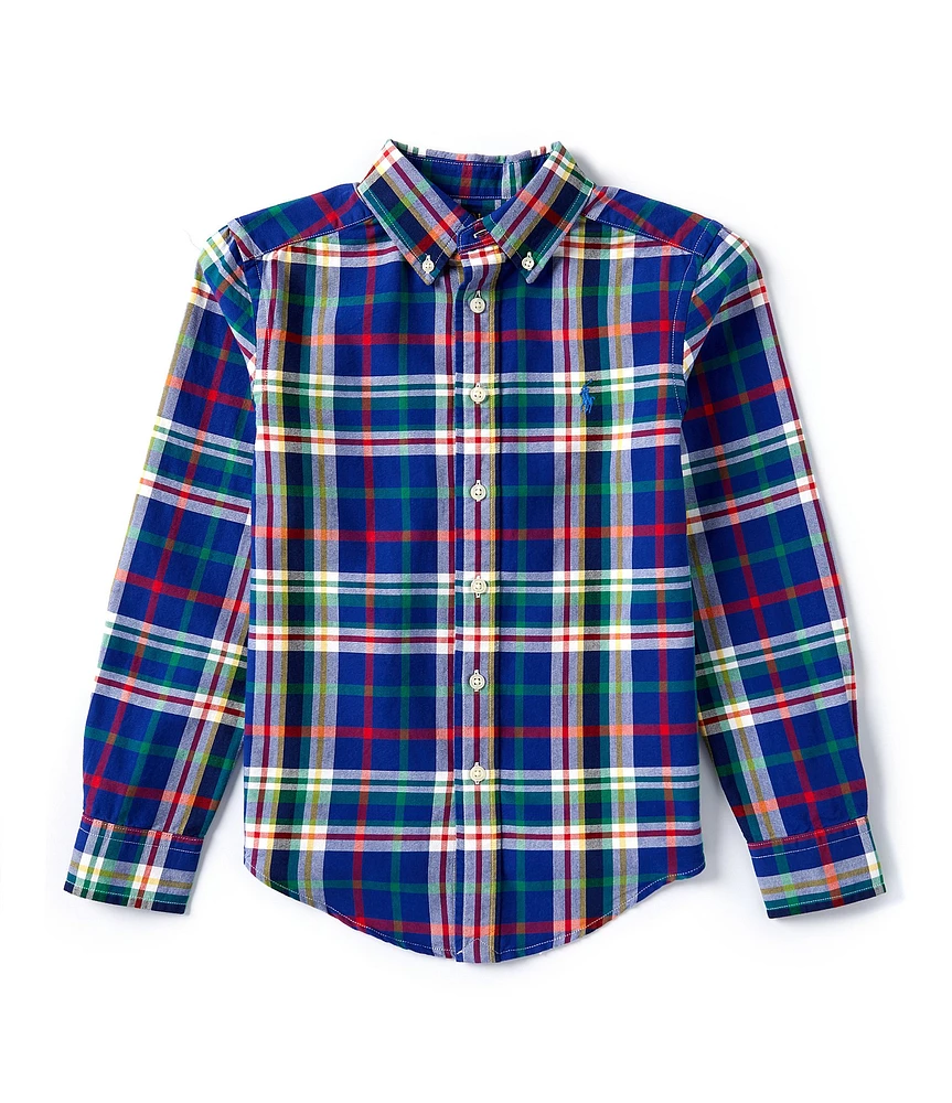 Polo Ralph Lauren Little Boys 2T-7 Long-Sleeve Plaid Oxford Shirt