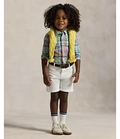 Polo Ralph Lauren Little Boys 2T-7 Long-Sleeve Plaid Poplin Shirt