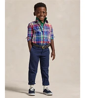 Polo Ralph Lauren Little Boys 2T-7 Long Sleeve Plaid Poplin Shirt