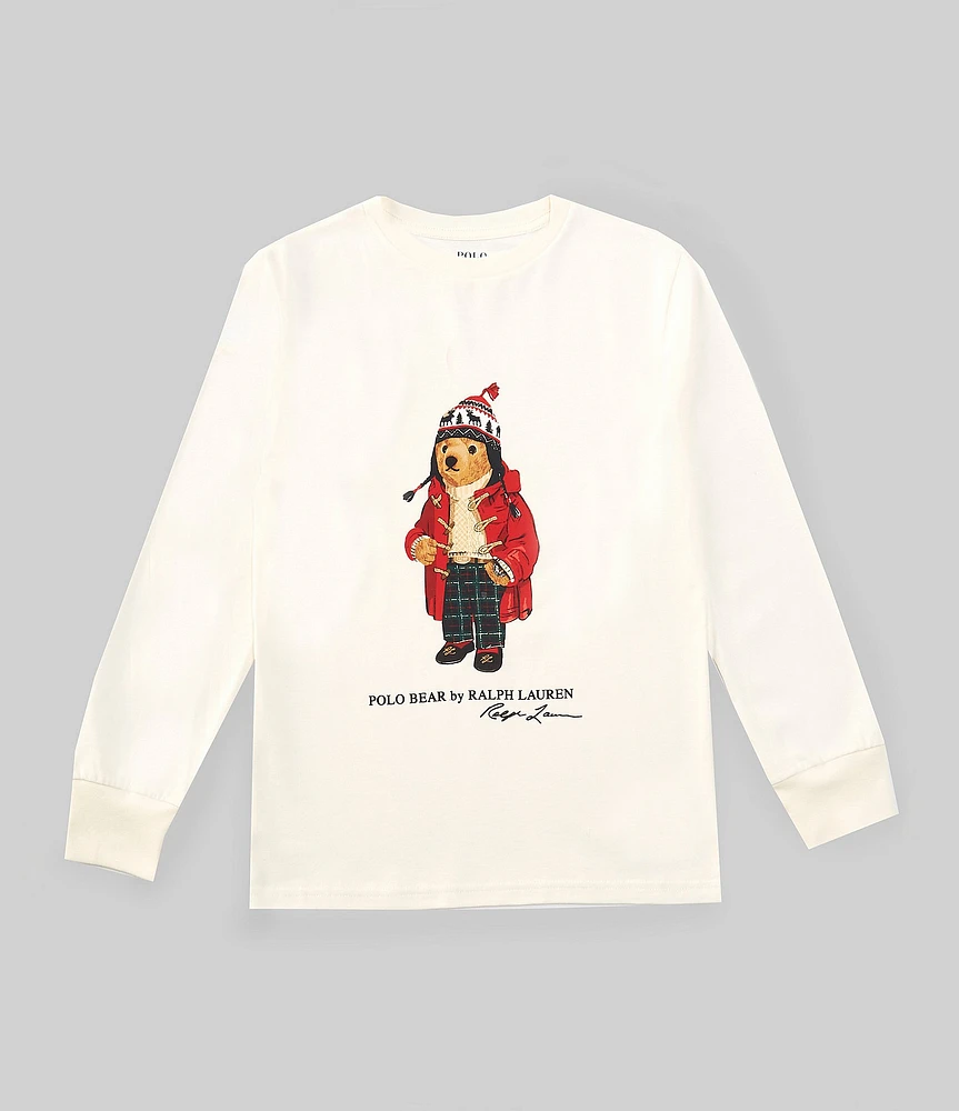 Polo Ralph Lauren Little Boys 2T-7 Long-Sleeve Polo Bear Jersey T-Shirt