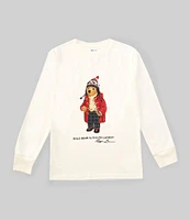 Polo Ralph Lauren Little Boys 2T-7 Long-Sleeve Polo Bear Jersey T-Shirt