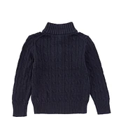 Polo Ralph Lauren Little Boys 2T-7 Long Sleeve Quarter-Zip Cable-Knit Sweater