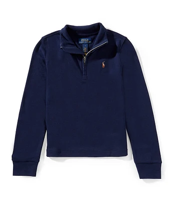 Polo Ralph Lauren Little Boys Long-Sleeve Quarter-Zip Interlock Pullover