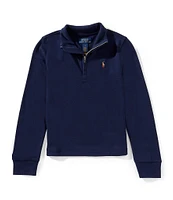 Polo Ralph Lauren Little Boys Long-Sleeve Quarter-Zip Interlock Pullover
