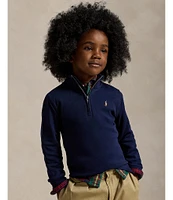 Polo Ralph Lauren Little Boys Long-Sleeve Quarter-Zip Interlock Pullover