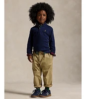 Polo Ralph Lauren Little Boys Long-Sleeve Quarter-Zip Interlock Pullover