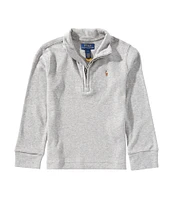 Polo Ralph Lauren Little Boys Long-Sleeve Quarter-Zip Interlock Pullover