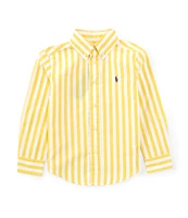 Polo Ralph Lauren Little Boys 2T-7 Long-Sleeve Stripe Poplin Shirt