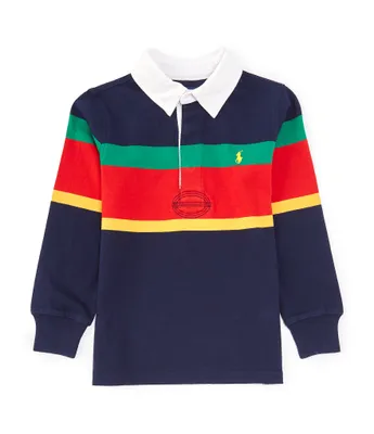 Polo Ralph Lauren Little Boys 2T-7 Long Sleeve Striped Jersey Rugby Shirt