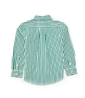 Polo Ralph Lauren Little Boys 2T-7 Long-Sleeve Striped Poplin Shirt