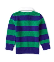 Polo Ralph Lauren Little Boys 2T-7 Long-Sleeve Striped Rugby Sweater