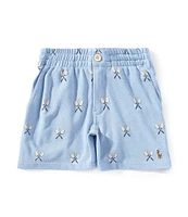 Polo Ralph Lauren Little Boys Polo Prepster Tennis-Print Mesh Shorts