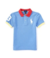 Polo Ralph Lauren Little Boys 2T-7 Short Sleeve Big Pony Mesh Polo Shirt