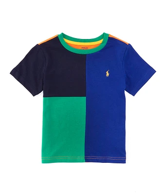 Polo Ralph Lauren Little Boys 2T-7 Short Sleeve Colorblock Jersey T-Shirt