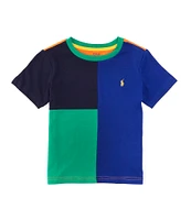 Polo Ralph Lauren Little Boys 2T-7 Short Sleeve Colorblock Jersey T-Shirt