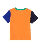 Polo Ralph Lauren Little Boys 2T-7 Short Sleeve Colorblock Jersey T-Shirt