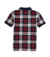 Polo Ralph Lauren Little Boys 2T-7 Short Sleeve Plaid Mesh Polo Shirt