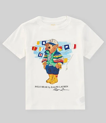 Polo Ralph Lauren Little Boys 2T-7 Short Sleeve Polo Bear Graphic T-Shirt