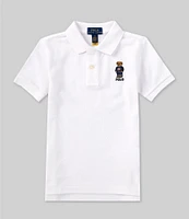 Polo Ralph Lauren Little Boys 2T-7 Short Sleeve U.S. Polo Bear Mesh Polo Shirt