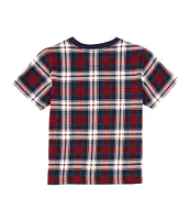 Polo Ralph Lauren Little Boys 2T-7 Short-Sleeve Polo Bear Plaid Jersey T-Shirt