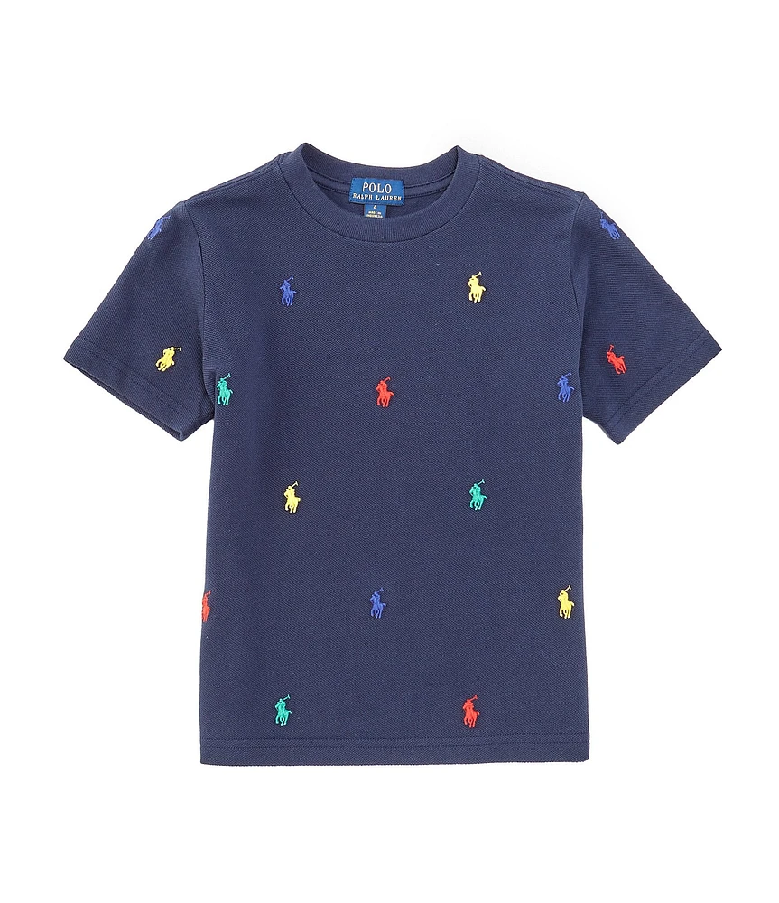 Polo Ralph Lauren Little Boys 2T-7 Short-Sleeve Polo Pony Mesh T-Shirt