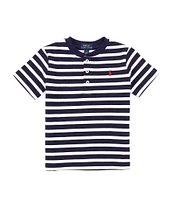 Polo Ralph Lauren Little Boys 2T-7 Short Sleeve Striped Henley Shirt