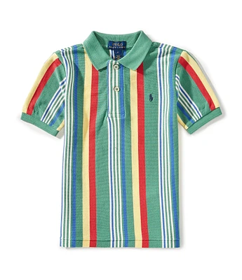 Polo Ralph Lauren Little Boys 2T-7 Short-Sleeve Vertical Striped Mesh Polo Shirt