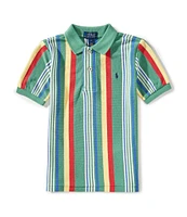 Polo Ralph Lauren Little Boys 2T-7 Short-Sleeve Vertical Striped Mesh Polo Shirt