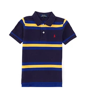 Polo Ralph Lauren Little Boys 2T-7 Short Sleeve Striped Mesh Polo Shirt