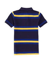 Polo Ralph Lauren Little Boys 2T-7 Short Sleeve Striped Mesh Polo Shirt