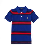 Polo Ralph Lauren Little Boys 2T-7 Short Sleeve Striped Mesh Polo Shirt